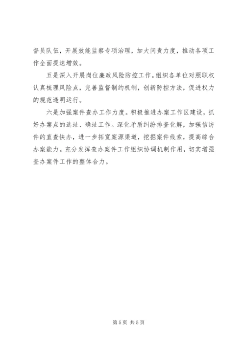 纪委监察局季度总结与计划.docx