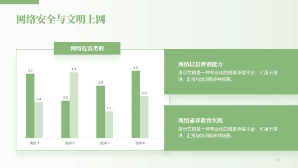 绿色小清新开学第一课主题班会PPT模板