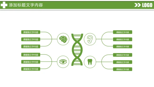 绿色唯美医疗医生工作总结医疗报告PPT模板