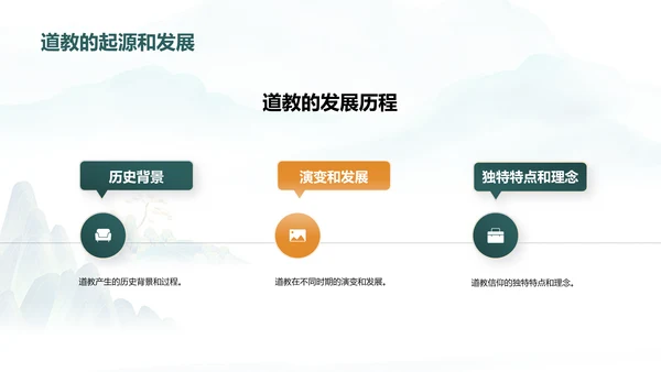 蓝色插画复古国风抱朴子构建道教神仙理论体系的巨著培训课件PPT模板
