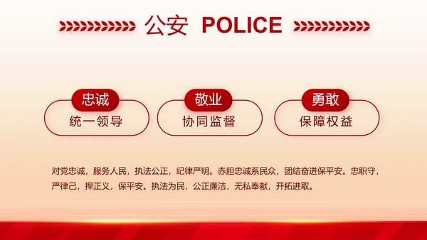 大气公安年终工作总结新年计划PPT