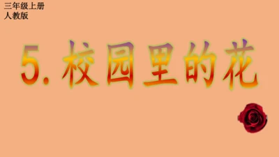 校园里的花（课件33页）-美术三年级上册人教版