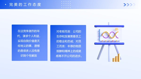 蓝色企业新员工入职心态培训PPT模板