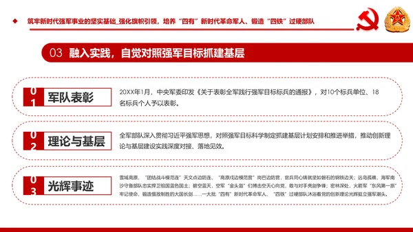 中央军委基层建设会议军队部队过硬作风强军兴军PPT