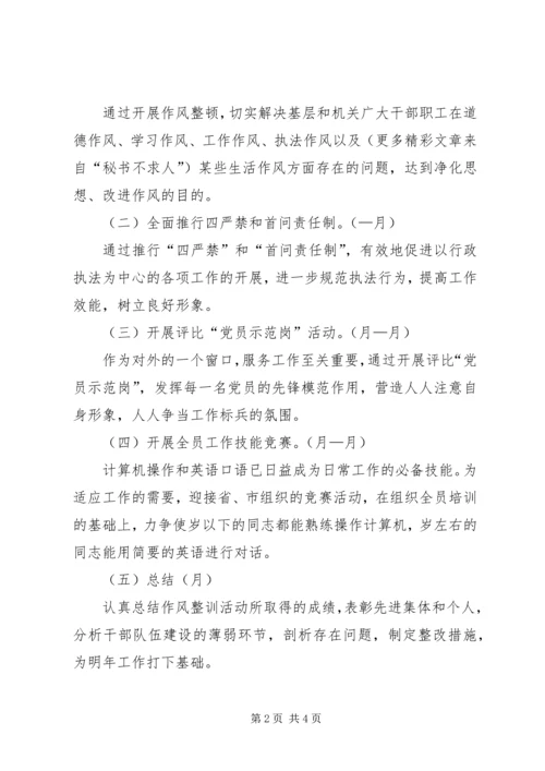 作风整训实施办法.docx