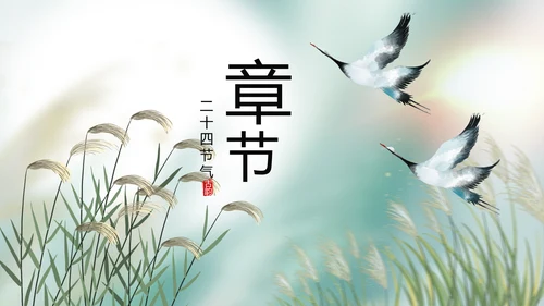 中国风二十四节气寒露节气介绍PPT
