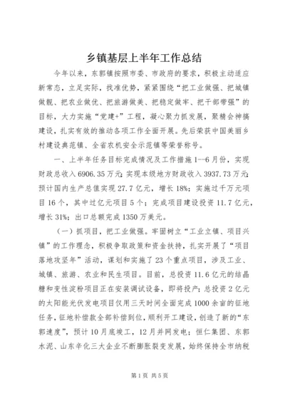 乡镇基层上半年工作总结.docx