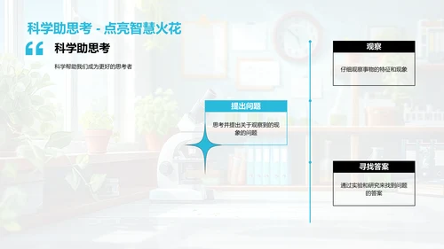探秘科学课堂PPT模板