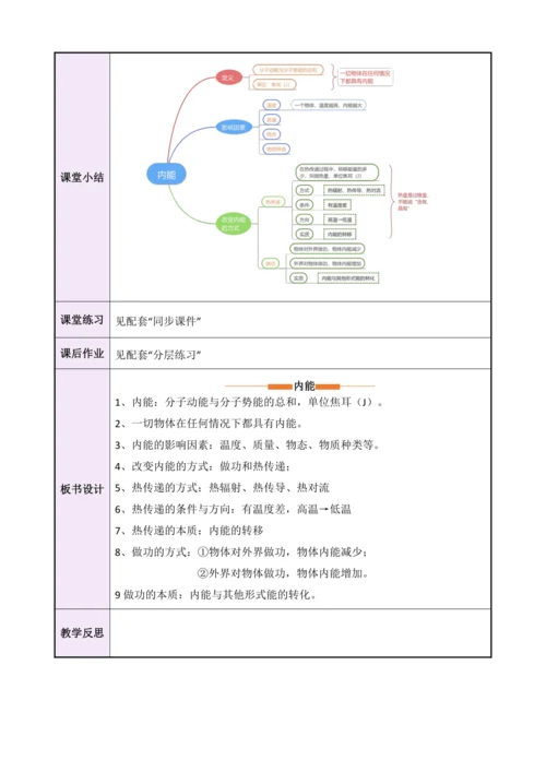 13.2《内能》（教学设计）【2024秋人教版九全物理高效完全备课】