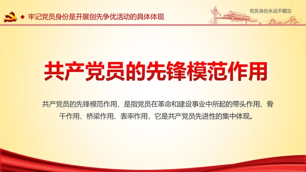 党员身份永远不能忘做合格党员学习教育PPT