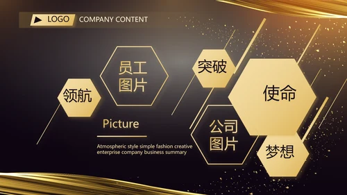 黑金酷炫乘风破浪2021年终总结PPT