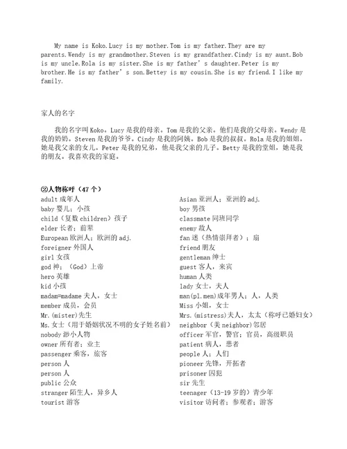 小学必备英语单词800个，分类学习，给孩子打印一份