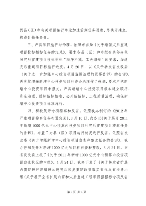 发改委稽察情况汇报.docx