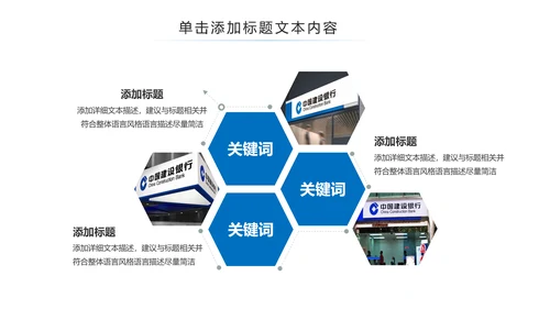 中国建设银行建行总结汇报PPT模板