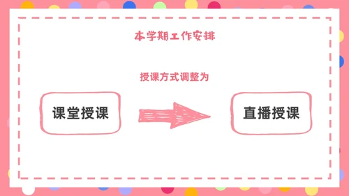 粉色卡通简约卡片一年级开学家长会PPT模板