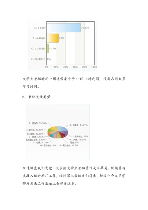 大学生课外兼职情况问卷调查分析报告.docx