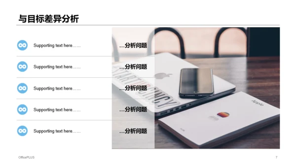 蓝色年中个人总结述职报告PPT案例