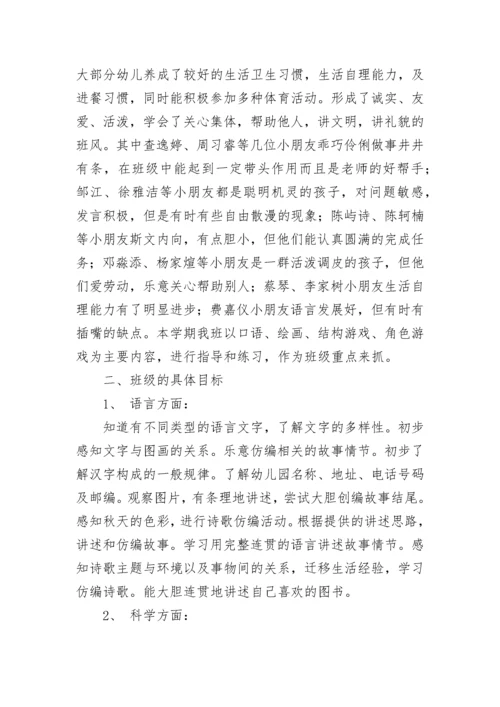 幼儿园大班班主任2023-2024学年工作计划范文.docx