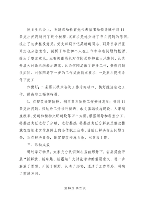 新解放新跨越新崛起大讨论活动督导工作计划[精选].docx