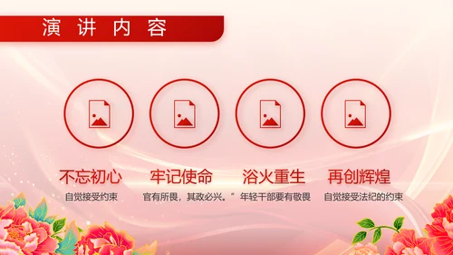 红色喜庆退伍老兵欢送会动态PPT模板