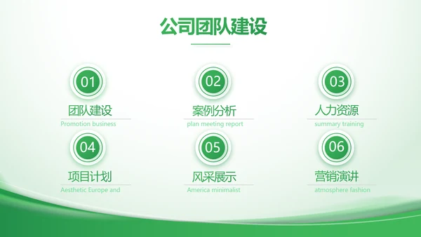 绿色大气农业科技公司简介动态PPT