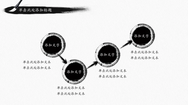 古香古色水墨中国风佛教文化ppt动态模板