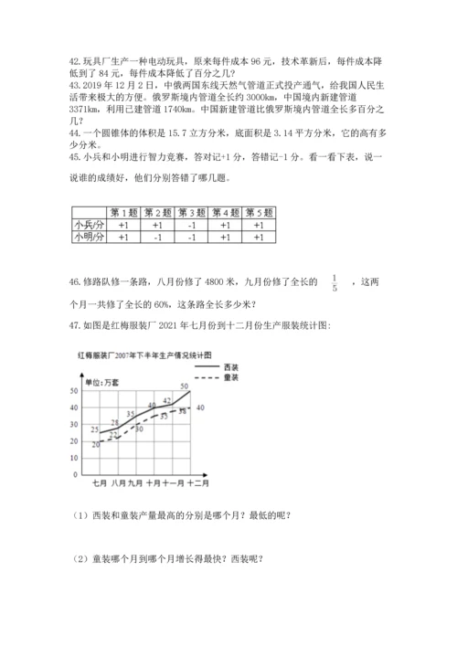 六年级小升初数学应用题50道含下载答案.docx