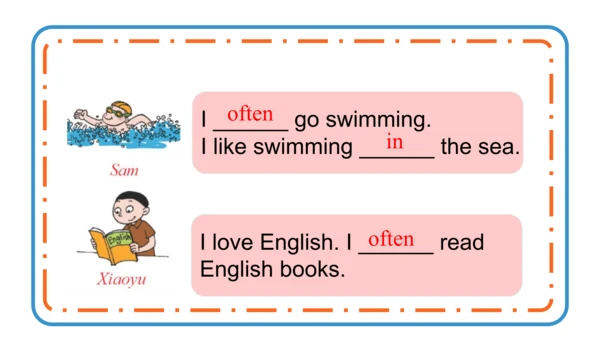 Module 8 Unit 2   I often go swimming. 课件(共24张PPT)