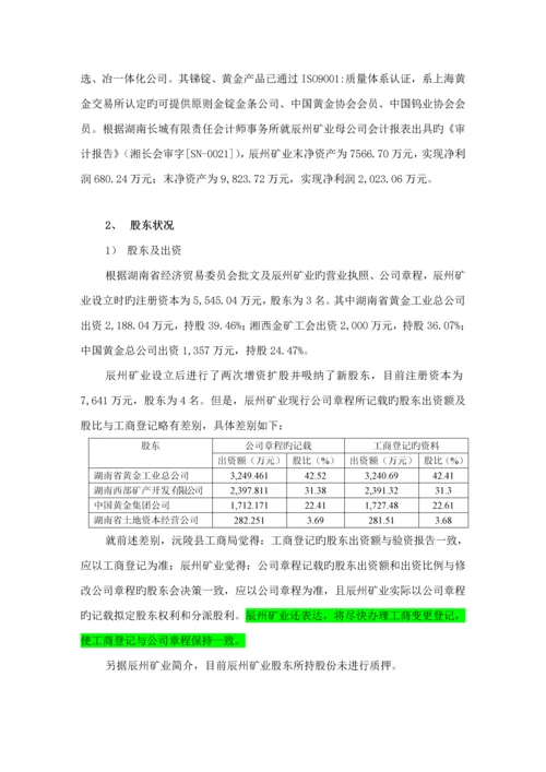 矿业专项项目法律组尽职详细调查汇总报告.docx