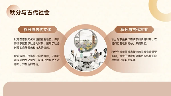 棕色中国风秋分文化宣传主题PPT模板