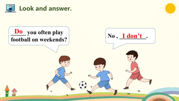 Unit 2 My week Part B Let's try & Let's talk课件（共19