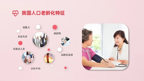 红色简约商务风老年人护理培训PPT模板护理安全管理