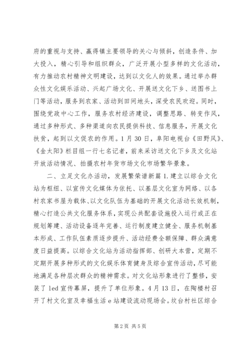 文化站年度工作总结及来年工作计划.docx