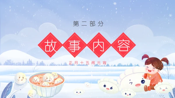 正月十五闹元宵节故事通用PPT模板