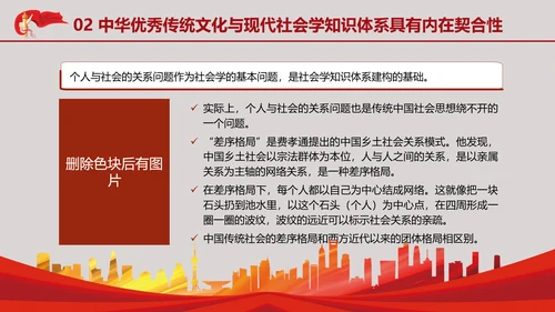 中国传统文化推动中国社会学自主知识体系的建构专题党课PPT