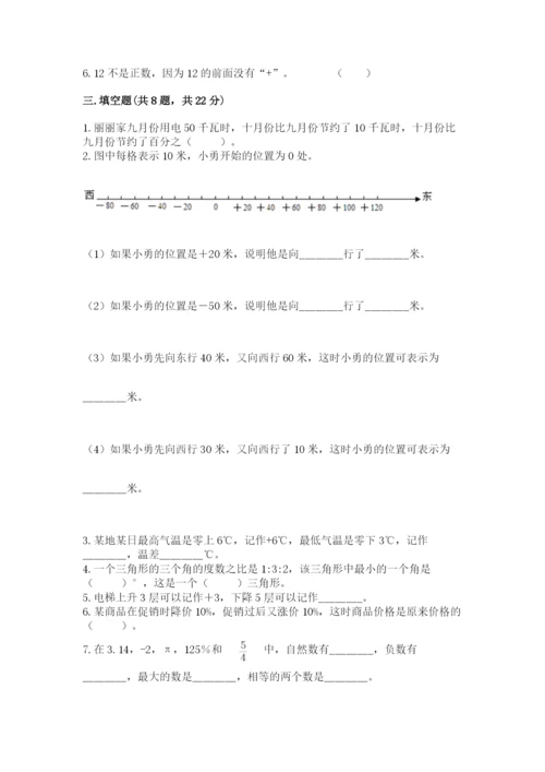 人教版六年级下册数学期末测试卷带答案（能力提升）.docx