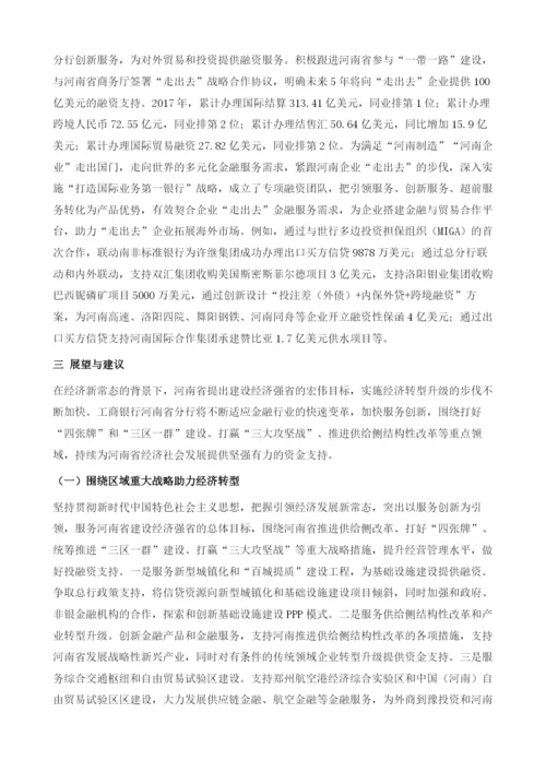 工商银行河南省分行服务区域经济转型的实践探索.docx