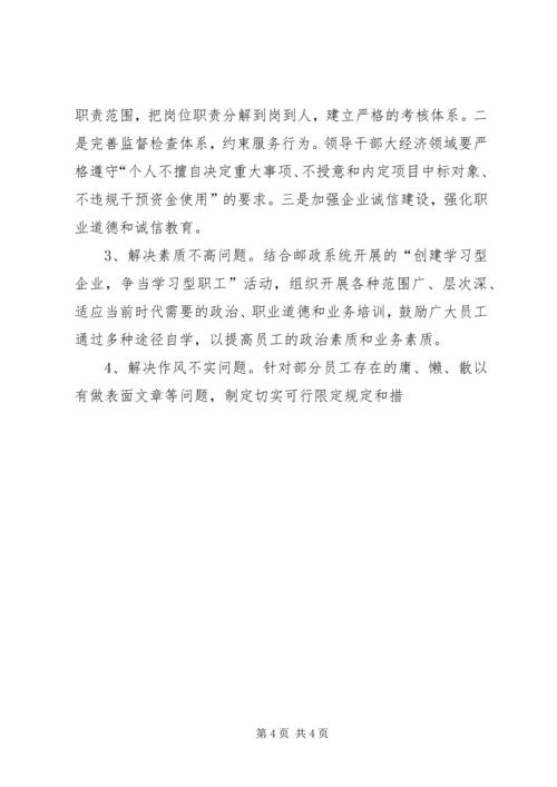 邮政局关于开展机关效能建设的实施方案 (4).docx