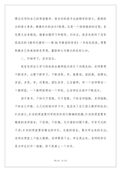 2022国培返岗实践个人总结.docx