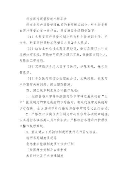 医疗质量安全管理规章制度.docx