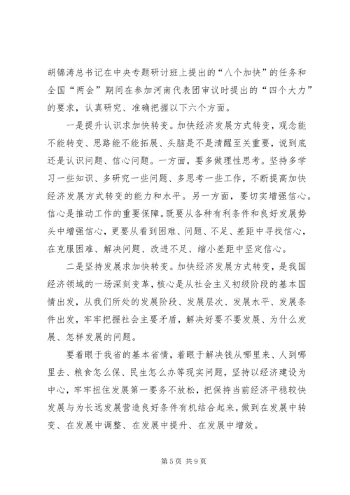 学习省委书记卢展工转变发展方式体会 (3).docx