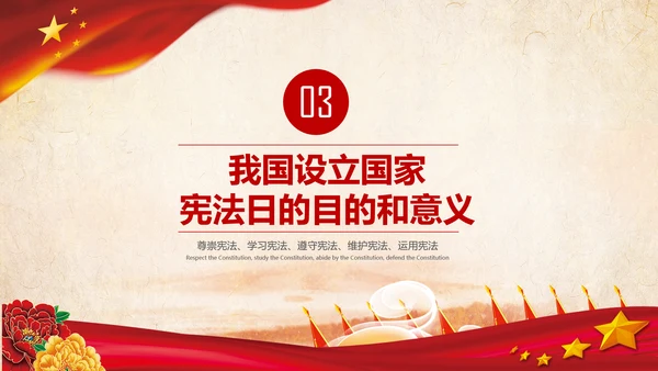 国家宪法日学习新宪法修正案宣誓誓词PPT