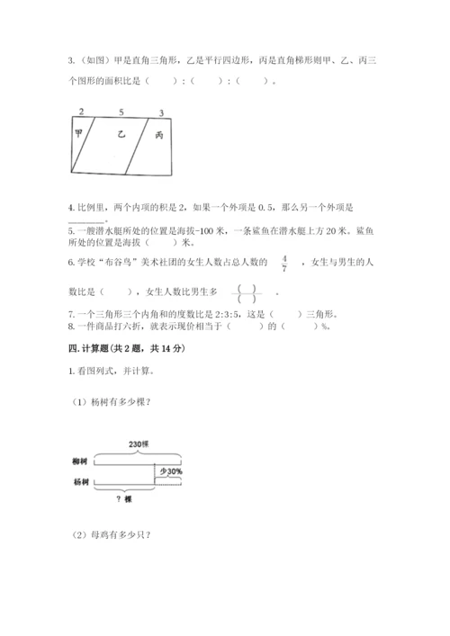 人教版六年级下册数学期末测试卷含答案【名师推荐】.docx