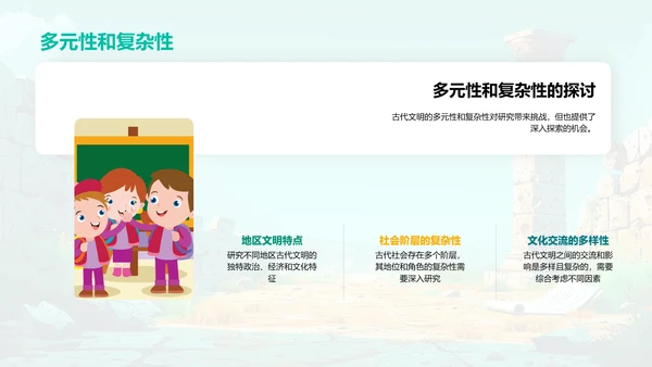 古代文明深度研究PPT模板