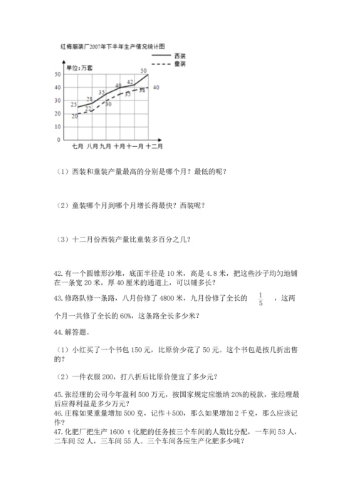 小升初数学应用题50道学生专用.docx