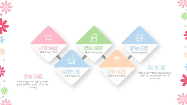 粉色手绘水彩风护士长年年终总结动态PPT