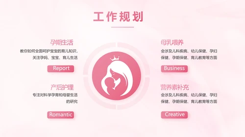粉色大气孕妇保健知识宣传PPT
