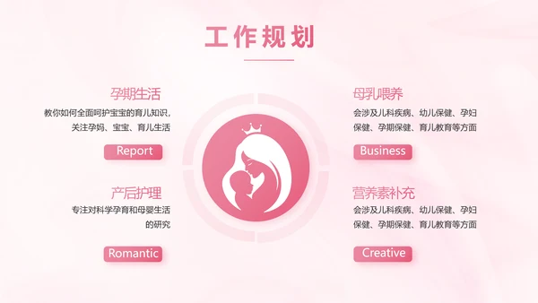 粉色大气孕妇保健知识宣传PPT