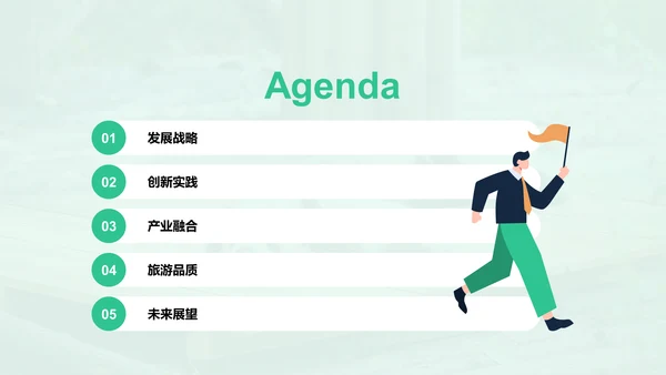 绿色现代成都旅游创新策划PPT模板