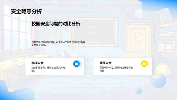 二年级安全教育讲座PPT模板